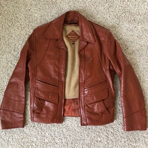 70s Vintage Men’s Leather Martini bomber